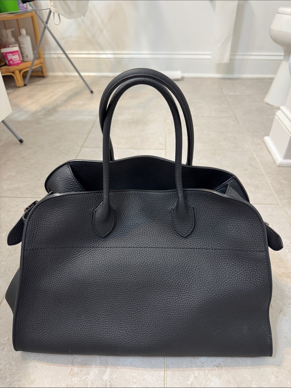 The Row Soft Margaux 15 Bag in Leather
Black